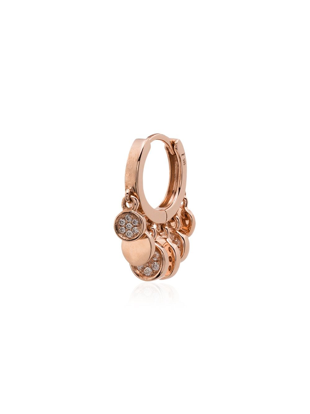 Jacquie Aiche 14kt 'Disco Charm' Rotgoldcreole von Jacquie Aiche