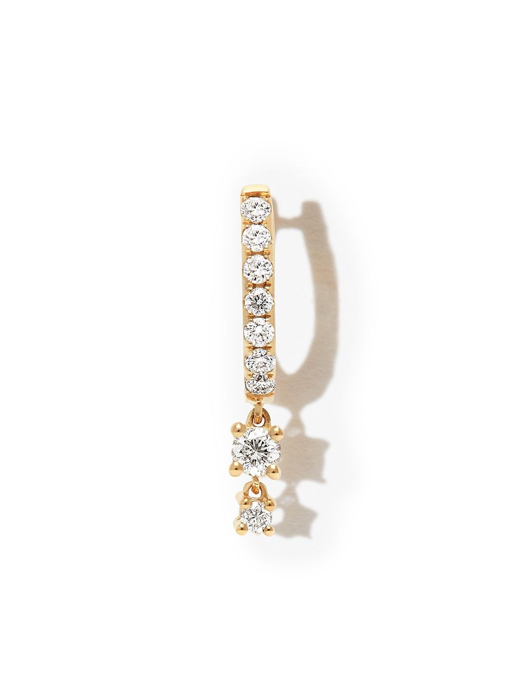 Jacquie Aiche 14kt Gelbgoldcreole mit Diamanten von Jacquie Aiche