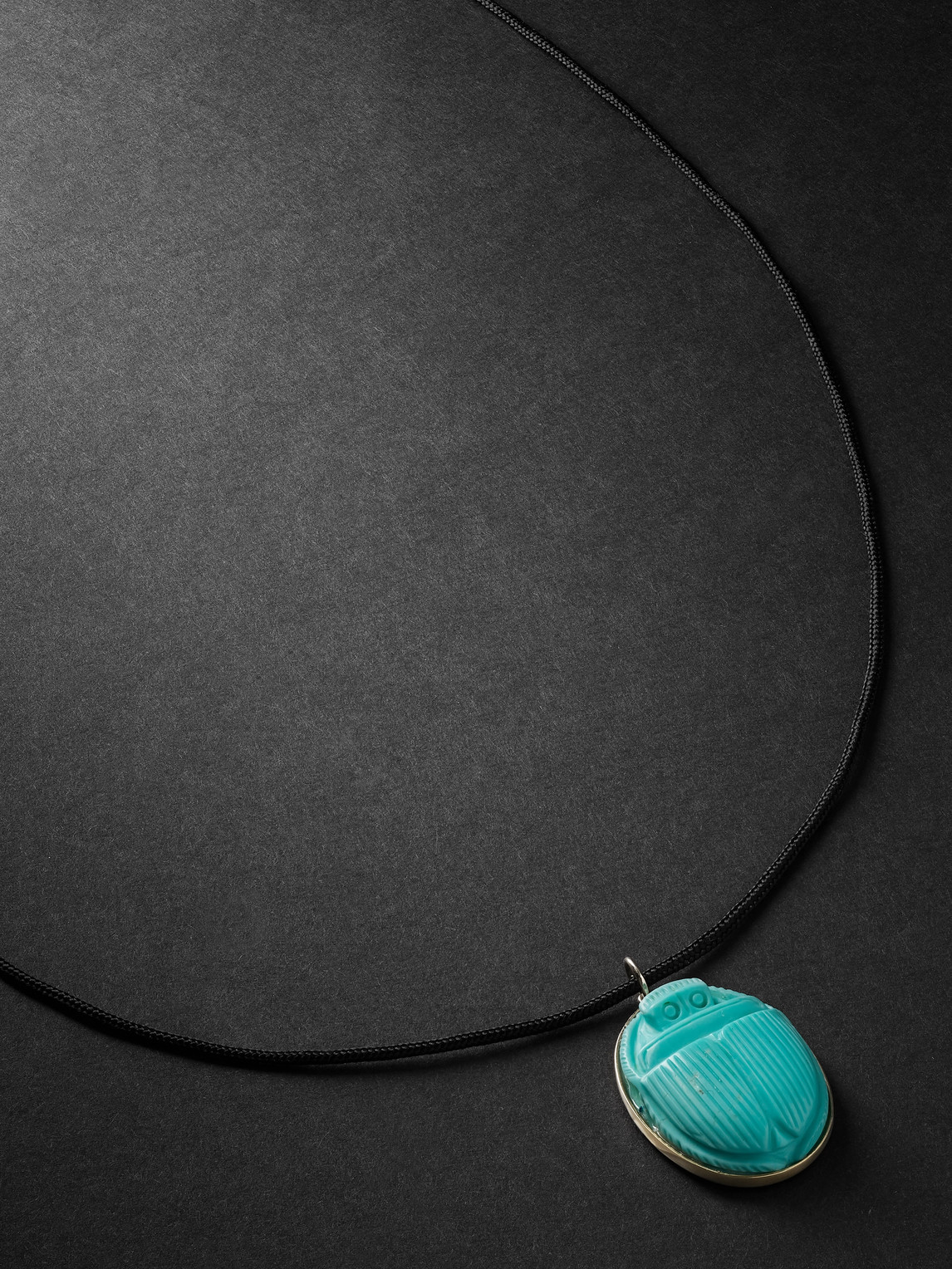 Jacquie Aiche - Gold, Turquoise and Cord Necklace - Men - Blue von Jacquie Aiche