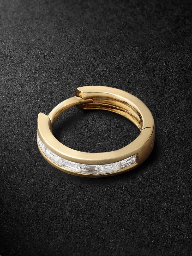 Jacquie Aiche - Gold Diamond Single Hoop Earring - Men - Gold von Jacquie Aiche