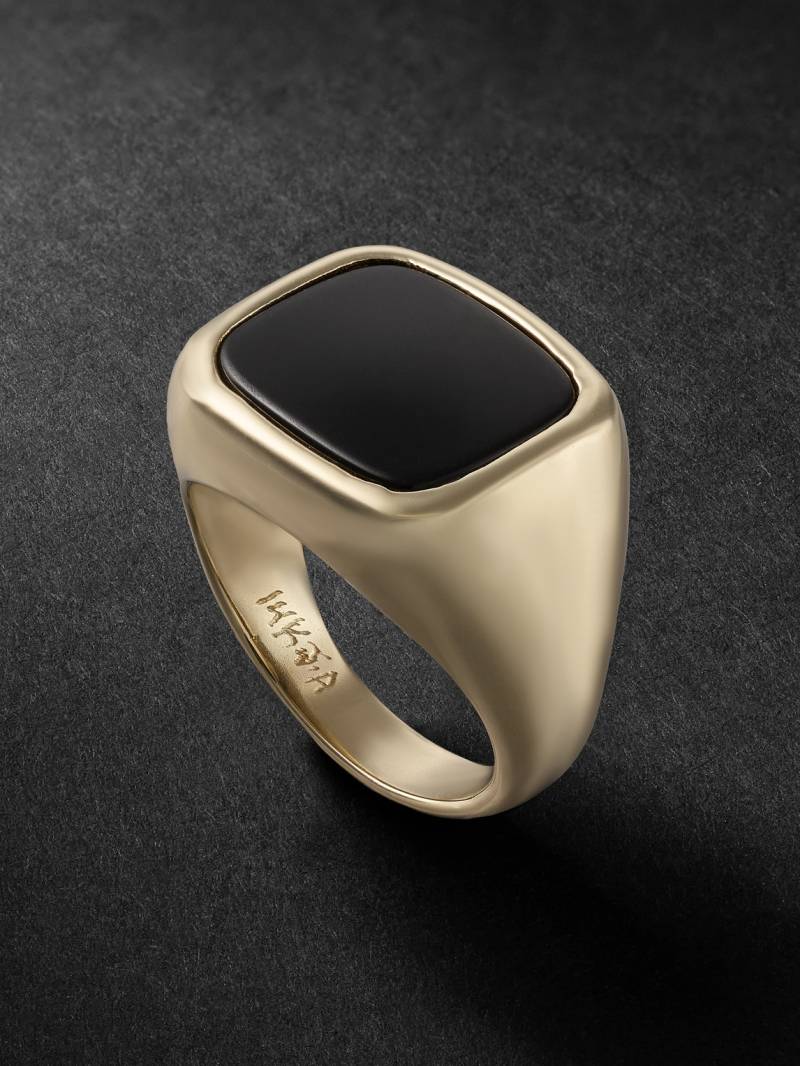 Jacquie Aiche - Gold Onyx Signet Ring - Men - Gold - 8 von Jacquie Aiche