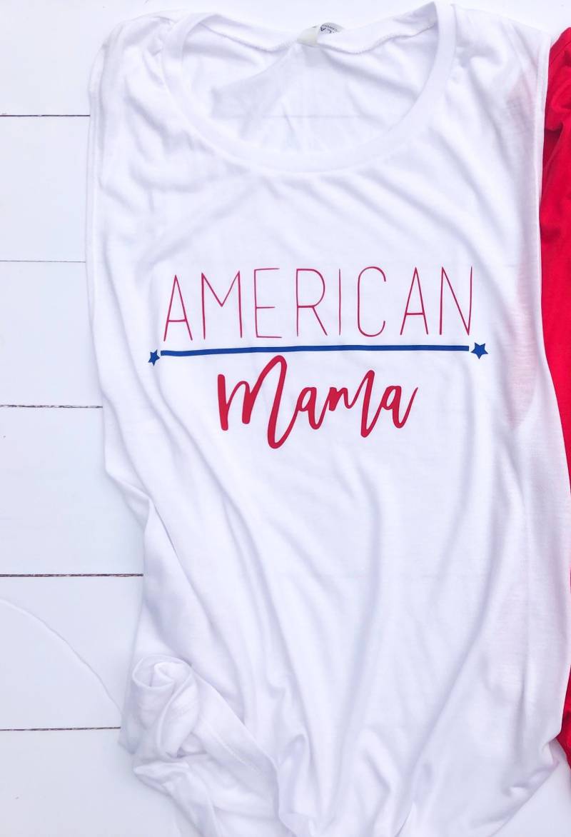 4. Juli Shirt/Amerika Mom Rot Weiß Blau Unabhängigkeitstag Gedenktag von JadeAndLight