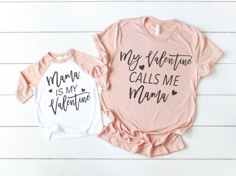 Mami Und Ich Valentinstag Shirt - Passende Mama Tochter von JadeAndLight