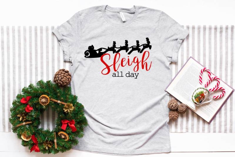 Schlitten Ganzer Tag Shirt Frau Weihnachten Für Erwachsene Lustiges Nikolaus Weihnachtsgeschenk Santa von JadeAndLight