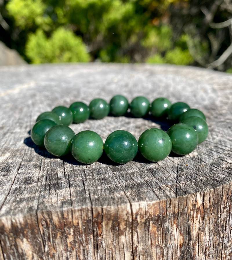Armband Aus 12 Mm Nephrit-Jade von JadeMineCanada