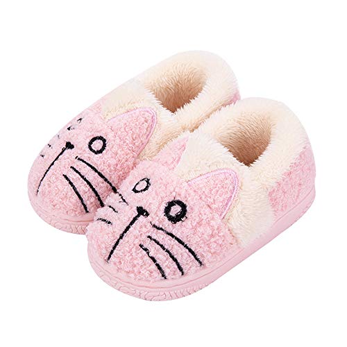 Kinder Plüsch Hausschuhe Komfort Winter Wärme Weiche Süße Katze Kuschelige Home rutschfeste Slippers von JadeRich