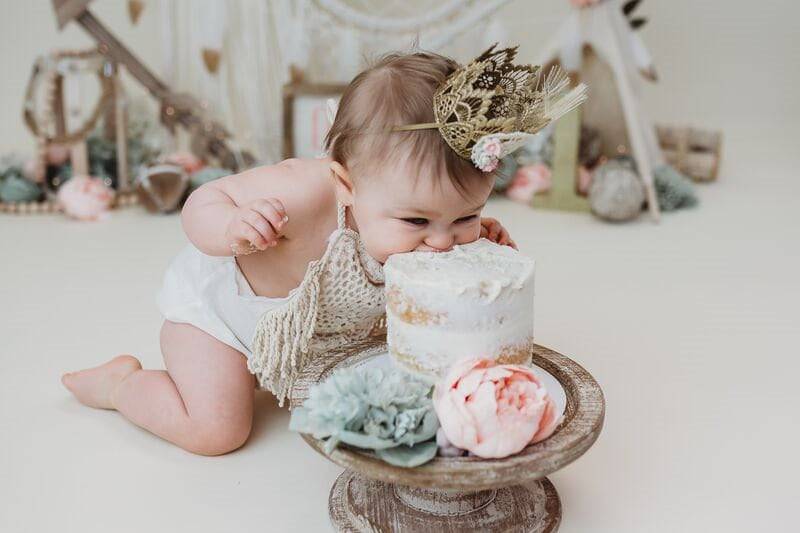Baby Mädchen Geburtstag Outfit Boho Wild Einen Ersten Fransen Strampler von JadeandJo