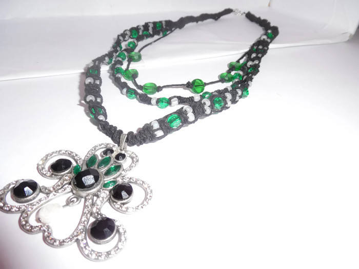 Irish Regency A Ooak Avant Garde Makramee Halskette von JadedEklipse