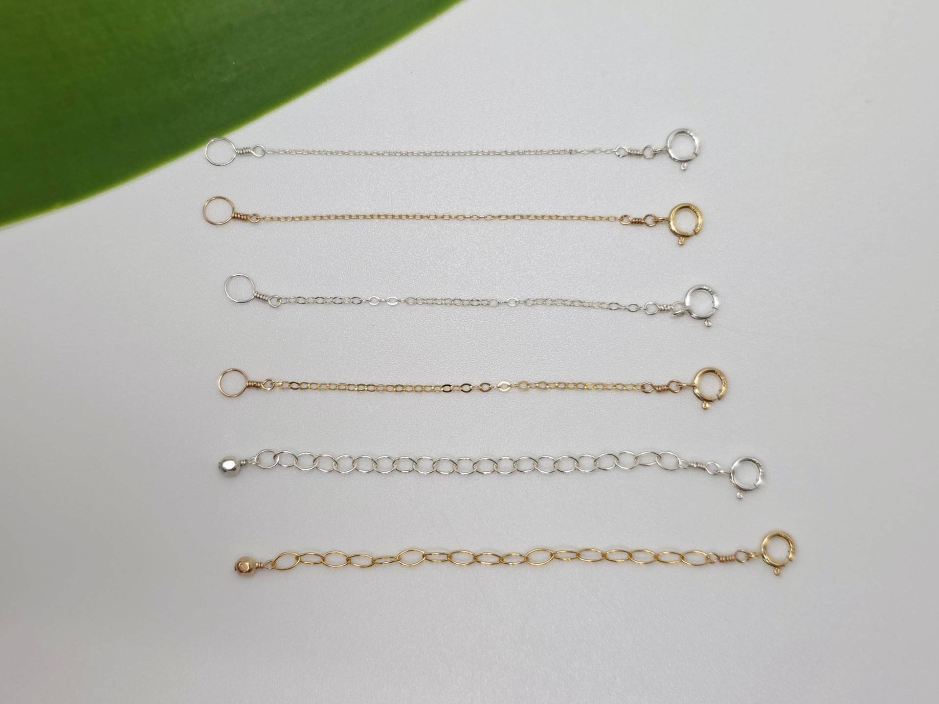 Halsketten-Extender, Verwenden Sie Auf Jeder Halskette, Sterling Silber, Gold Gefüllt, Verlängerung, Multi Länge Einstellbar Oder Wählen von JadedSB