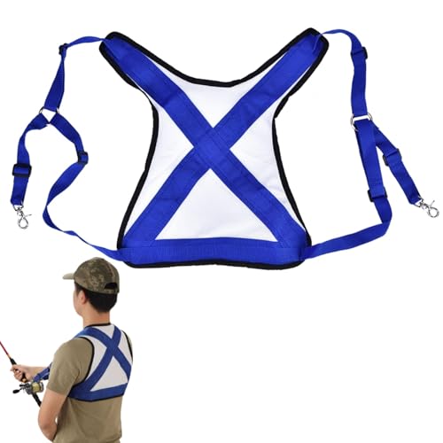 Jadeshay Sportfishing Angelgürtel, Angelwestengürtel Ultraleicht-Angelweste Gürtel Verstellbarer Angelgürtel, für Angeln im Stehen und Bootsangeln Großen Fischen von Jadeshay