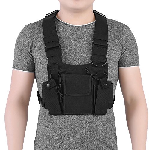 Jadeshay Walkie Talkie Brusttasche, Radio-Brustgurt, Einstellbare Nylon Walkie Talkie Schultertasche Brusttasche, Brusttasche Herren Brustgurt Rucksack Jadeshay Walkie Talkie Brusttasche, Radio-Brustgurt, Einstellbare Nylon Walkie Talkie Schultertasche Brusttasche, Brusttasche Herren Brustgurt Rucksack von Jadeshay