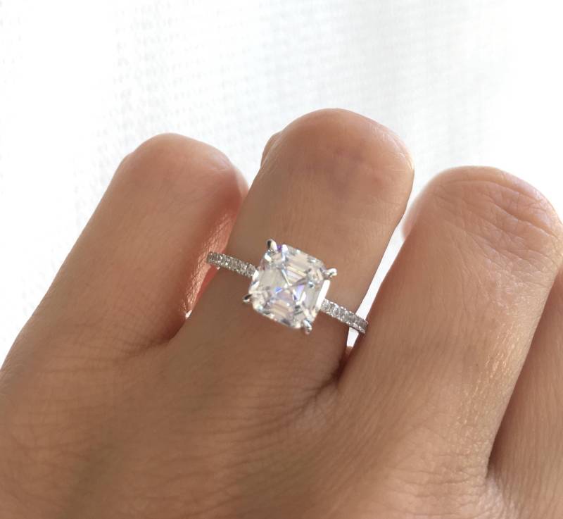 sterling Silber Rhodiniert Hochwertiger Ehering, Verpackt in Einer Luxuriösen Geschenkbox Begleitet Von Blankokarte Und Schmuckputztuch von Jadorelli