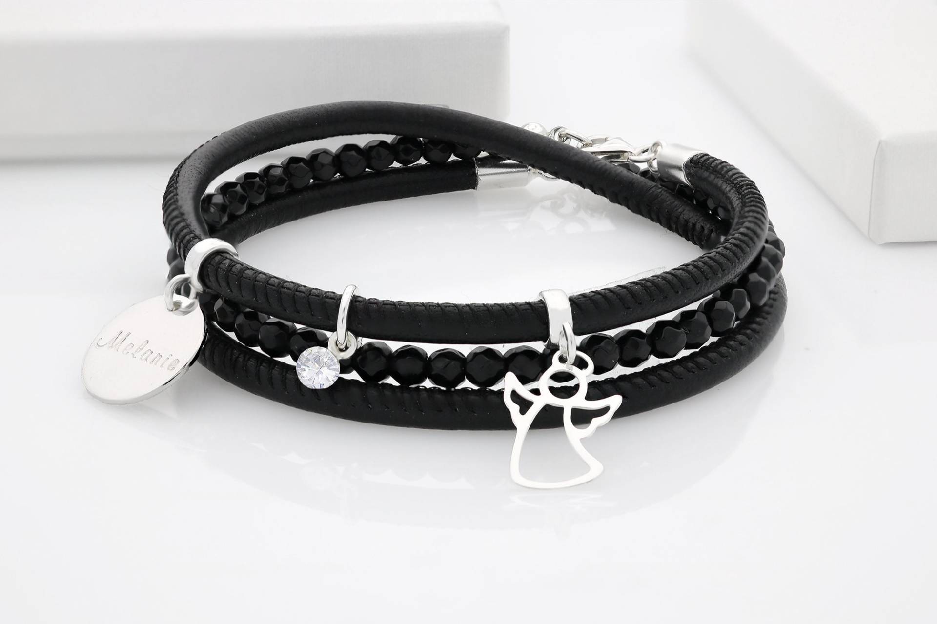Frauen Armband Personalisiert Engel Edelsteine Frauen Armband Personalisiert Engel Edelsteine von Jaeedesign