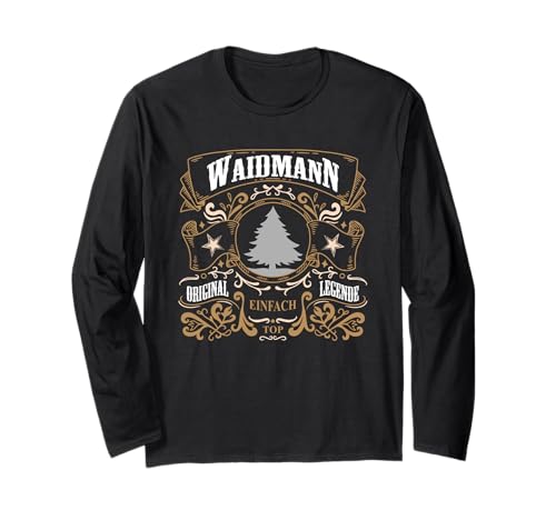 Jagdzubehör Männer Waidmann Forst Gadgets Jagd Lustig Jäger Langarmshirt von Jäger Gadgets & Jagdzubehör für Männer