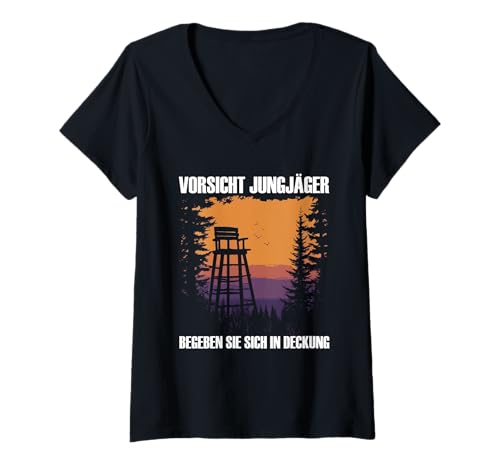 Damen Jaeger Geschenk Lustiger Spruch Jagdschein Bestanden T-Shirt mit V-Ausschnitt Damen Jaeger Geschenk Lustiger Spruch Jagdschein Bestanden T-Shirt mit V-Ausschnitt von Jaeger Geschenk Jagdschein Lustiger Spruch