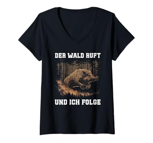 Damen Jaeger Geschenk Lustiger Spruch Jagdschein Bestanden T-Shirt mit V-Ausschnitt Damen Jaeger Geschenk Lustiger Spruch Jagdschein Bestanden T-Shirt mit V-Ausschnitt von Jaeger Geschenk Jagdschein Lustiger Spruch