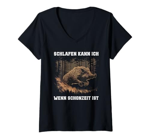 Damen Jaeger Geschenk Lustiger Spruch Jagdschein Bestanden T-Shirt mit V-Ausschnitt Damen Jaeger Geschenk Lustiger Spruch Jagdschein Bestanden T-Shirt mit V-Ausschnitt von Jaeger Geschenk Jagdschein Lustiger Spruch