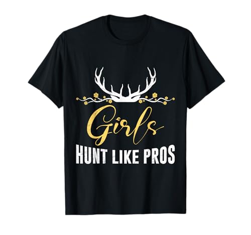 Frauen Jagen wie Profis Jägerinnen Jagd Shirt Jägerin T-Shirt von Jäger Geschenk jagen Jägerin Jagd TShirt Frauen