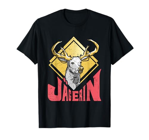 Jägerin Rehjagd Jägerinnen Jagd TShirt Frauen Jagen T-Shirt Jägerin Rehjagd Jägerinnen Jagd TShirt Frauen Jagen T-Shirt von Jäger Geschenk jagen Jägerin Jagd TShirt Frauen