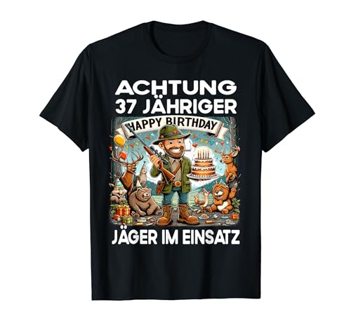 Lustiges Jäger Förster Geburtstag 37 Jahre alt Herren T-Shirt Lustiges Jäger Förster Geburtstag 37 Jahre alt Herren T-Shirt von Jäger Kostüm & Geschenke Geburtstagsgeschenk