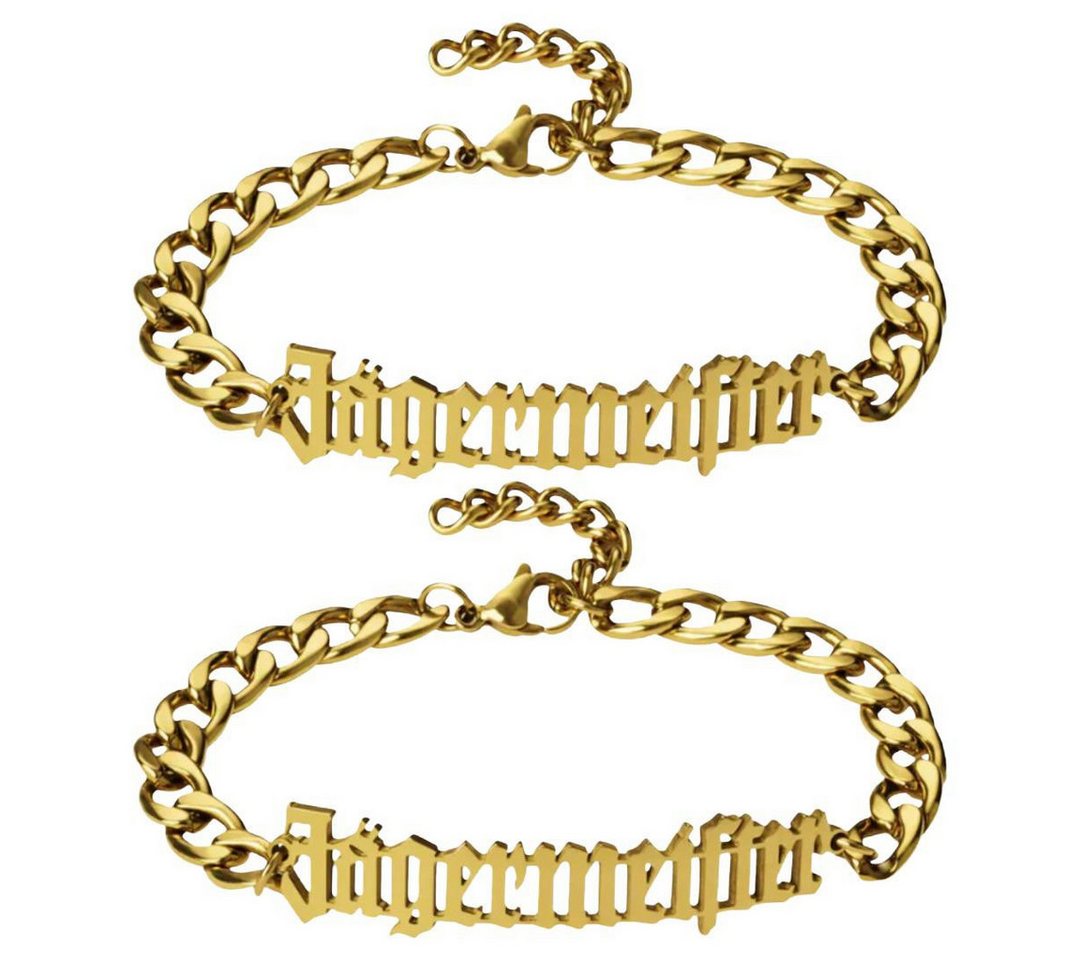 Jägermeister Goldarmband Jägermeister Goldarmband – 2er Set, Doppelter Style, doppeltes St von Jägermeister