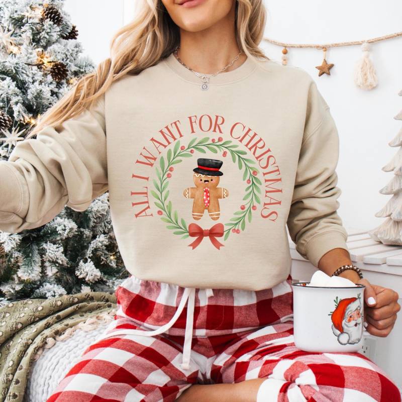 Unisex Weihnachtspullover | Weihnachts Sweatshirt| Lebkuchen Design| Pullover|Weihnachts Outfit| Winterpullover| Festlicher Pullover von JaeyCeyPrints