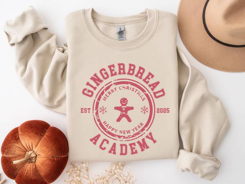 Weihnachtspullover Damen, Gingerbread Christmas-Sweater Oversize, Xmas Geschenkidee, Weihnachts Outfit, Winterpullover, Festlicher Pullover von JaeyCeyPrints