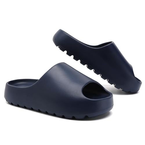Jaeynow Cloud Slides für Damen, Unisex, EVA, weiche Erholungs-Slides, dicke Sohle, offene Zehenpartie, Herren-Duschschuhe, Outdoor- und Indoor-Hausschuhe, Blau, 7-8 Women/6-7 Men Jaeynow Cloud Slides für Damen, Unisex, EVA, weiche Erholungs-Slides, dicke Sohle, offene Zehenpartie, Herren-Duschschuhe, Outdoor- und Indoor-Hausschuhe, Blau, 7-8 Women/6-7 Men von Jaeynow