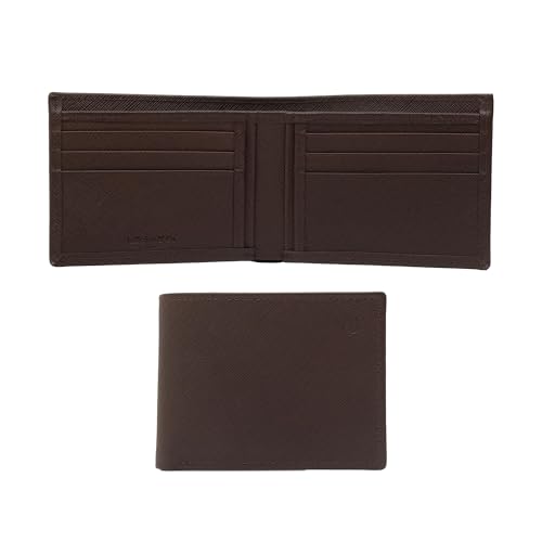 Jafferjee & Co. Geldbörse aus echtem Leder für Herren, dünne RFID-blockierende Geldbörse für Herren – stilvolle und schlanke Vordertasche, minimalistisch, Cardiff Brown, Minimalistisch von Jafferjee & Co.