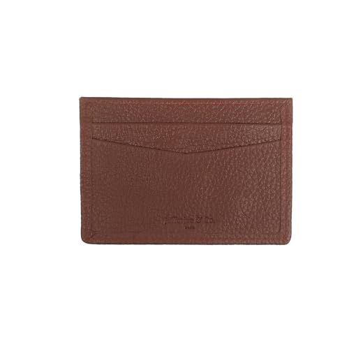 Jafferjee & Co. RFID-blockierender Kartenhalter aus echtem Leder, minimalistischer schlanker Kreditkartenhalter für Damen und Herren, 4 Kartenfächer und 1 Bargeldfach, Braun, Madora Jafferjee & Co. RFID-blockierender Kartenhalter aus echtem Leder, minimalistischer schlanker Kreditkartenhalter für Damen und Herren, 4 Kartenfächer und 1 Bargeldfach, Braun, Madora von Jafferjee & Co.