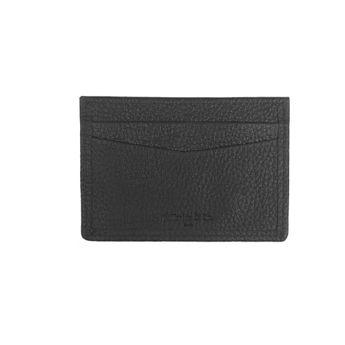 Jafferjee & Co. RFID-blockierender Kartenhalter aus echtem Leder, minimalistischer schlanker Kreditkartenhalter für Damen und Herren, 4 Kartenfächer und 1 Bargeldfach, Schwarz, Madora von Jafferjee & Co.