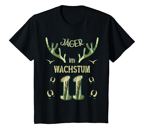 Kinder Jäger im Wachstum - 11 Jahre Geburtstag - Jagd Kinder T-Shirt Kinder Jäger im Wachstum - 11 Jahre Geburtstag - Jagd Kinder T-Shirt von Jagd Geburtstag Junge Papa Sohn Waidmann Jäger