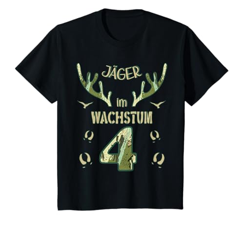 Jäger im Wachstum - 4 Jahre Geburtstag - Jagd Kinder T-Shirt Jäger im Wachstum - 4 Jahre Geburtstag - Jagd Kinder T-Shirt von Jagd Geburtstag Junge Papa Sohn Waidmann Jäger
