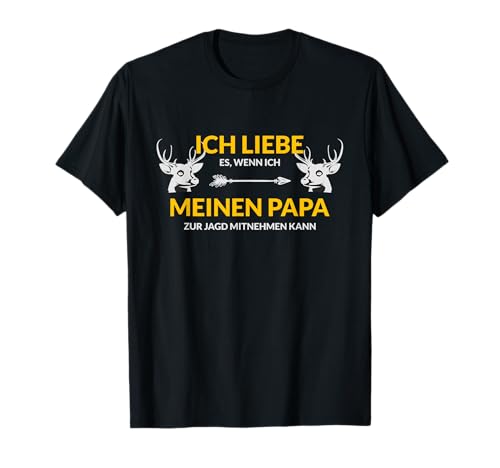 Ich Liebe Meinen Papa Jagdmotiv Hirsch Jungen Jagd Kinde T-Shirt Ich Liebe Meinen Papa Jagdmotiv Hirsch Jungen Jagd Kinde T-Shirt von Jagd Humor für Jäger Herren lustig