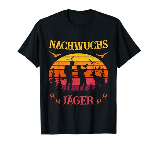 Jäger - Papa und Sohn - Nachwuchs Jäger - Jagd Kinder T-Shirt von Jagd - Papa und Sohn - Hirsch Geweih Jägergeschenk