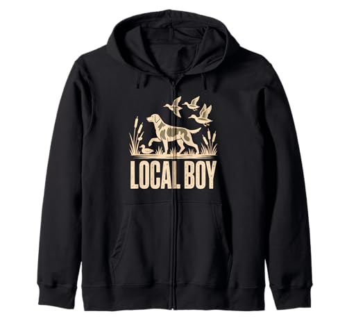 Local Boy Jagdhund Entenjagd Wildenten Jäger Hund Hunde Kapuzenjacke Local Boy Jagdhund Entenjagd Wildenten Jäger Hund Hunde Kapuzenjacke von Jagdhund Entenjagd Jagd Natur Revier