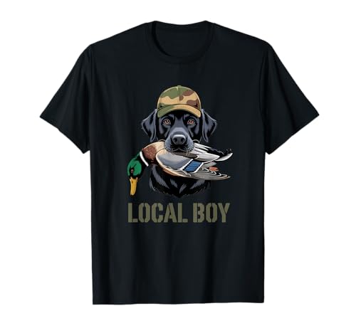 Local Boy Jagdhund Entenjagd Wildenten Jäger Hund Hunde T-Shirt Local Boy Jagdhund Entenjagd Wildenten Jäger Hund Hunde T-Shirt von Jagdhund Entenjagd Waidmann Natur Revier