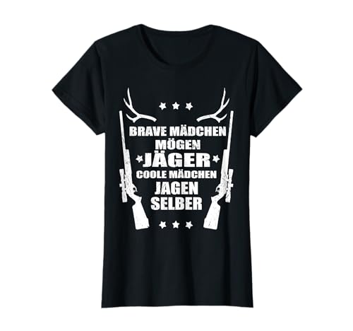 Mädchen Jägerin Jagd Jagd Hund Outdoor Jagd Jagen T-Shirt Mädchen Jägerin Jagd Jagd Hund Outdoor Jagd Jagen T-Shirt von Jagen Jagt Jagdschein Wald Outdoor Jagdhund