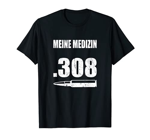 Herren Munition Medizin Kaliber .308 Jäger Jagdschein Jagdhund Jagd T-Shirt Herren Munition Medizin Kaliber .308 Jäger Jagdschein Jagdhund Jagd T-Shirt von Jagen Jagt Jagdschein Wald Outdoor Jagdhund