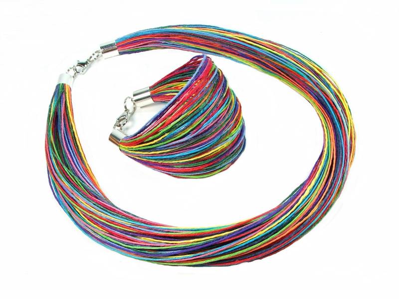 Hawaiian Leinen Schmuck Aus Edelstahl, Gewachste Leinenfäden, Du Bist Mein Sonnenschein, Geschenk Für Die Wunderfrauen, Mit Liebe Gemacht von JagnaStudio