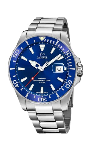 JAGUAR J860/C Executive Collection Watch 43.5 mm Blue with Steel Strap for Men von JAGUAR