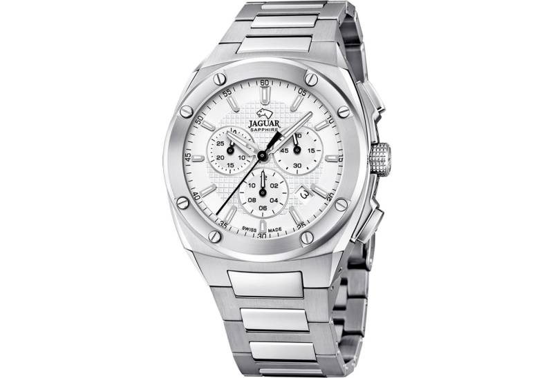 Jaguar Chronograph Executive J805/A, Quarzuhr, Armbanduhr, Herrenuhr, Swiss Made, Edelstahlarmband, analog von Jaguar