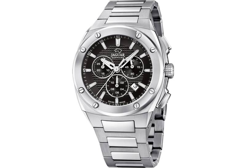 Jaguar Chronograph Executive J805/D, Quarzuhr, Armbanduhr, Herrenuhr, Swiss Made, Edelstahlarmband, analog von Jaguar