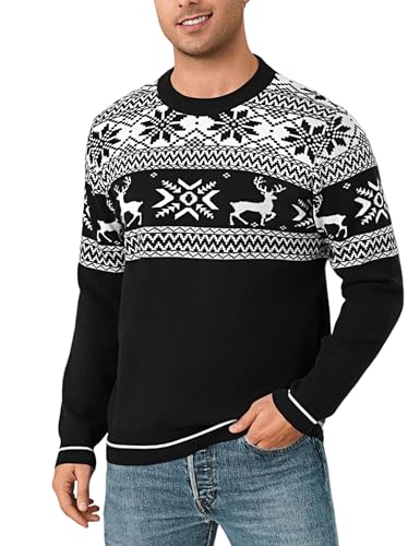 Jahetuul Weihnachten Pullover Herren Weihnachtspullover lustig Weihnachtspulli Familie Ugly Christmas Sweater Partnerlook Schneeflockenpullover Jahetuul Weihnachten Pullover Herren Weihnachtspullover lustig Weihnachtspulli Familie Ugly Christmas Sweater Partnerlook Schneeflockenpullover von Jahetuul