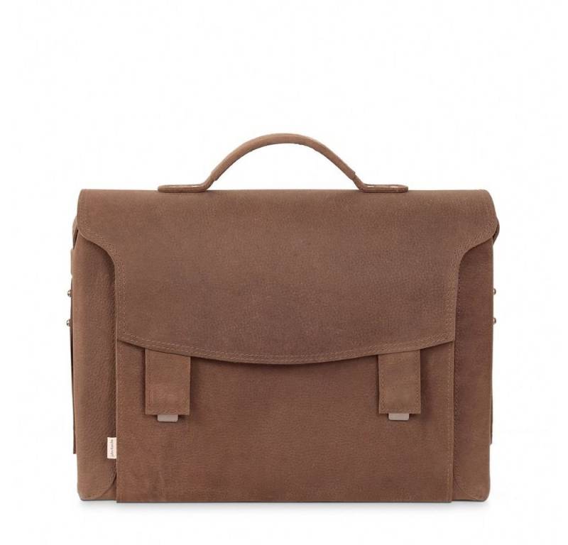 Jahn-Tasche Aktentasche Damen-Aktentasche, Leder Braun, Futter Grau, Jahn-Tasche 609 von Jahn-Tasche