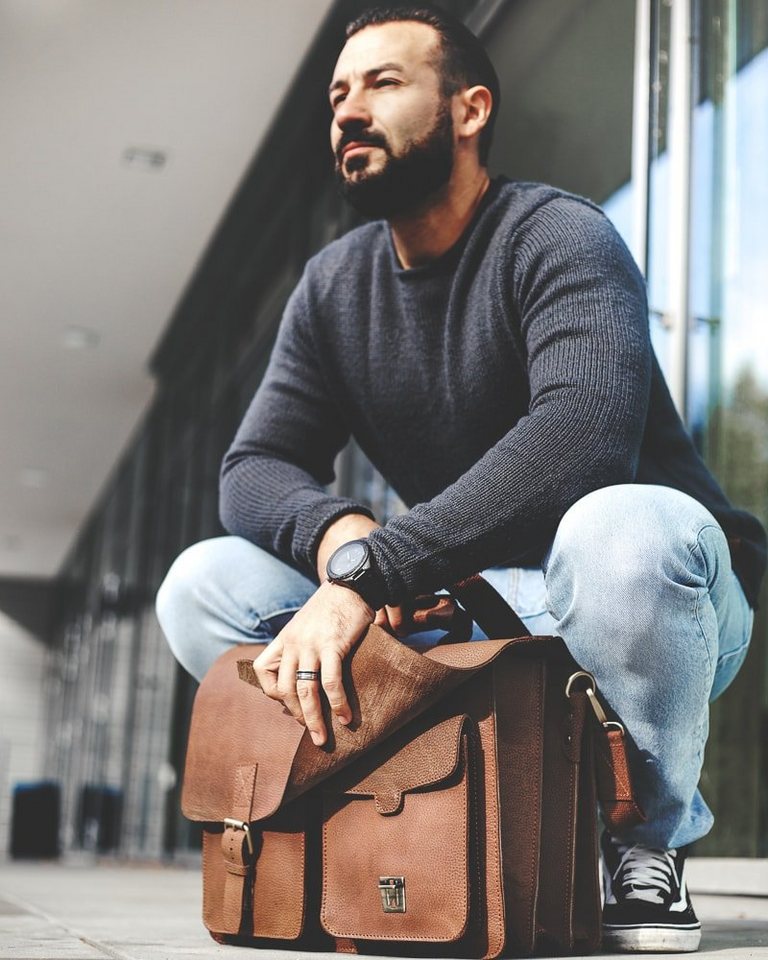 Jahn-Tasche Aktentasche Sehr Robuste Lehrertasche Leder, Braun, Jahn-Tasche 420-n von Jahn-Tasche