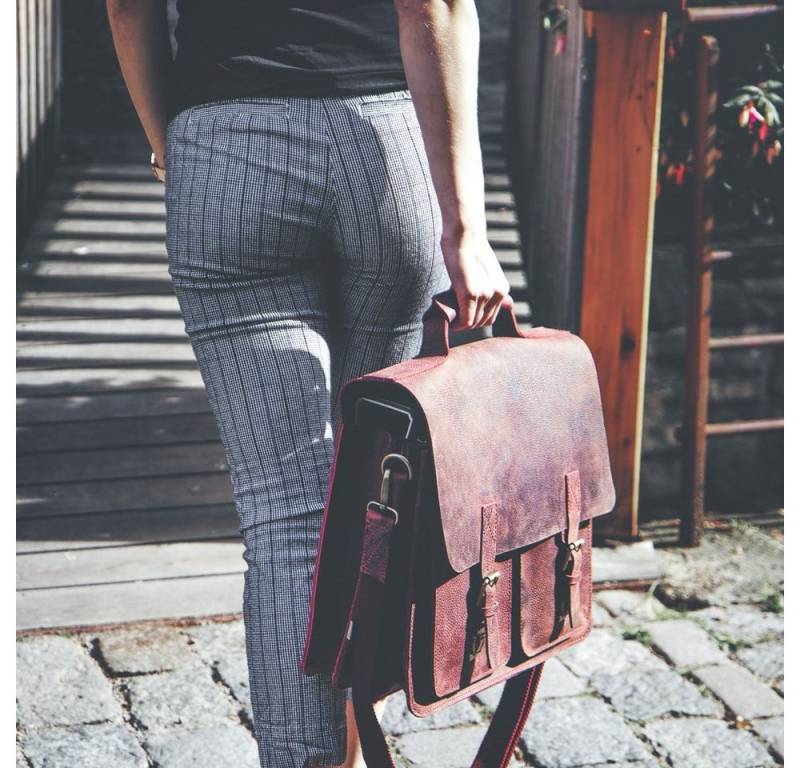 Jahn-Tasche Aktentasche Sehr Robuste Lehrertasche Leder, Rost-Rot, Jahn-Tasche 420-n von Jahn-Tasche