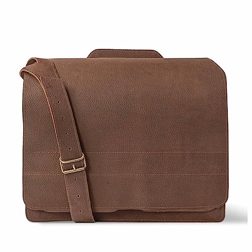 Jahn-Tasche Große Aktentasche Lehrertasche Größe XL aus Leder, für Damen und Herren, Braun, 676-n von Jahn-Tasche