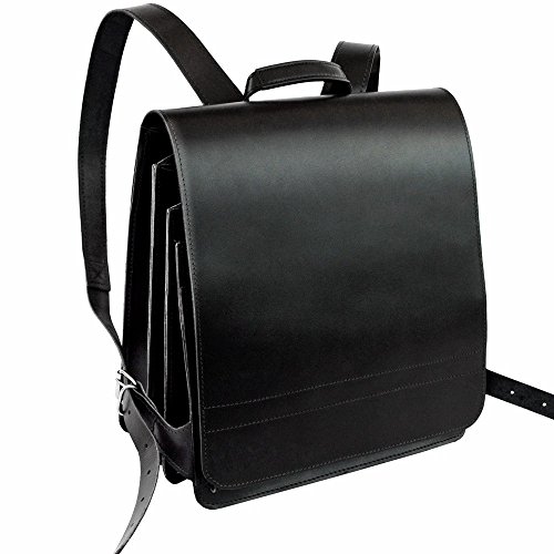 Jahn-Tasche Sehr Großer Lederrucksack Lehrerrucksack Größe XL aus Leder, für Damen und Herren, Schwarz, Modell 670 von Jahn-Tasche