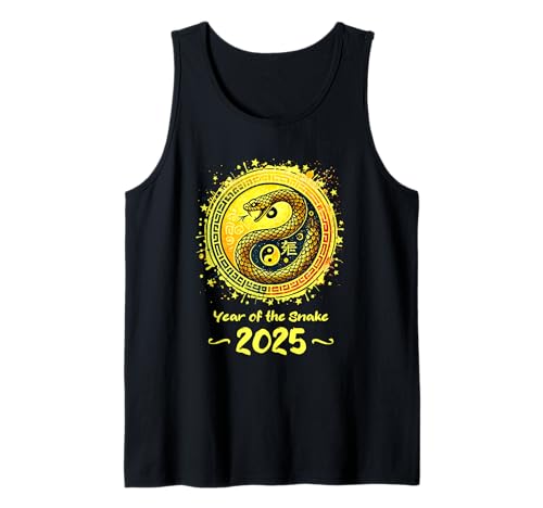 Jahr der Schlange 2025 Coole Schlangengrafik für Herren und Tank Top Jahr der Schlange 2025 Coole Schlangengrafik für Herren und Tank Top von Jahr der Schlange 2025 Chinesisches